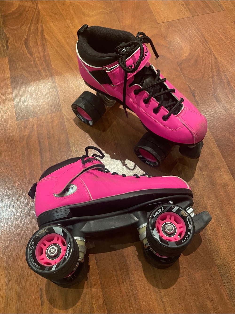 Riedell Pink Quad Roller Skates
